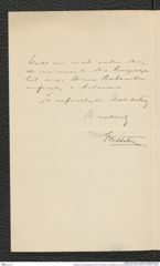 Nachlass Franz Steindachner, Brief von Richard von Wettstein an Franz Steindachner (22.06.1906), Inv.Nr. 590.01, Seite 2